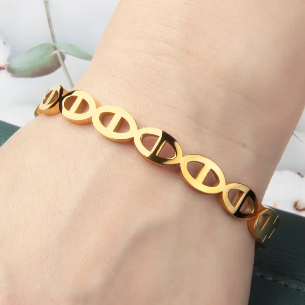 Stainless Steel for Bracelet Hollow-out Design Size 2.6'