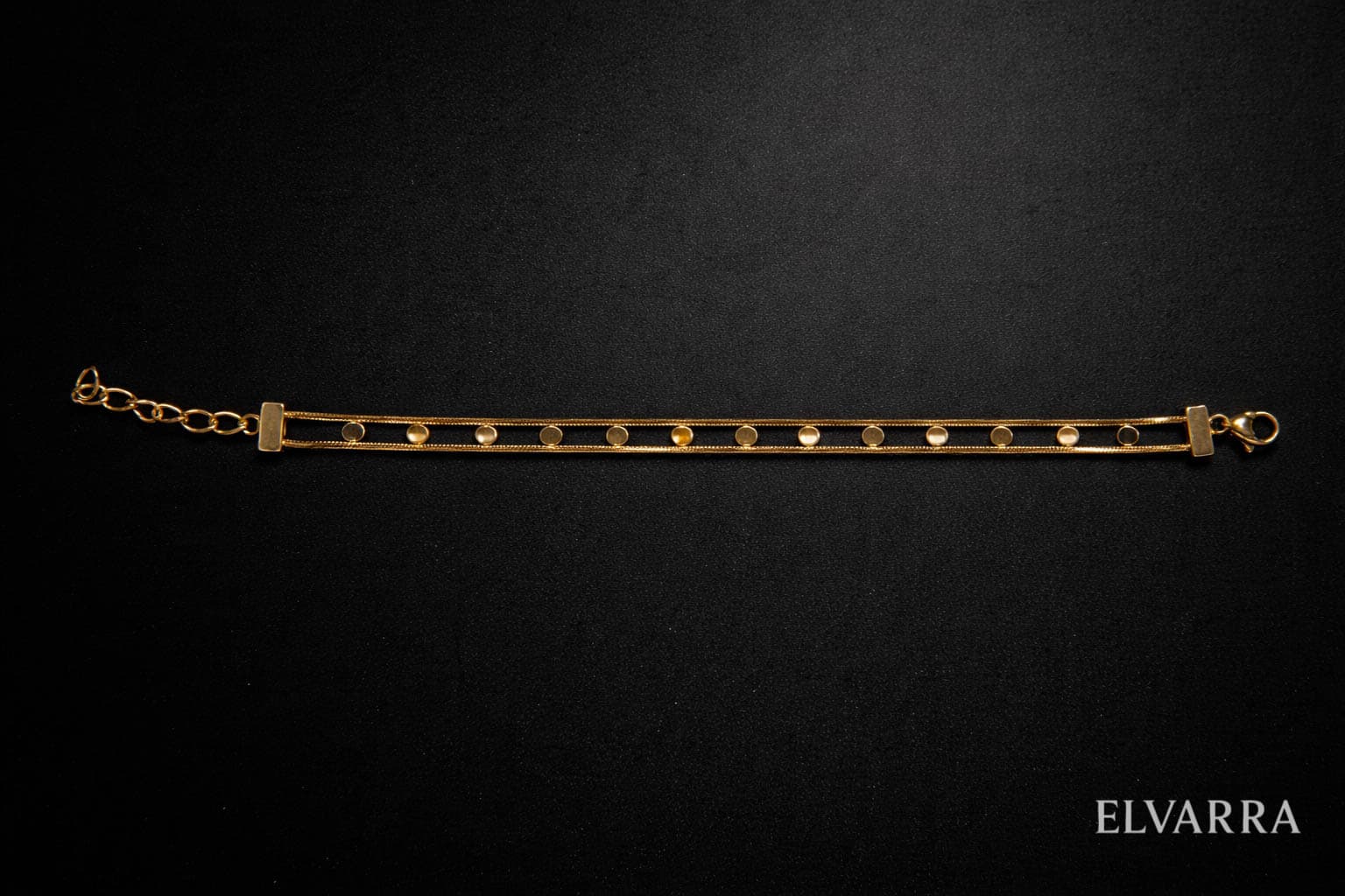 Stainless Steel Gold Plated  Snake and Round Chain Bracelet minimal jewellery by Elvarra