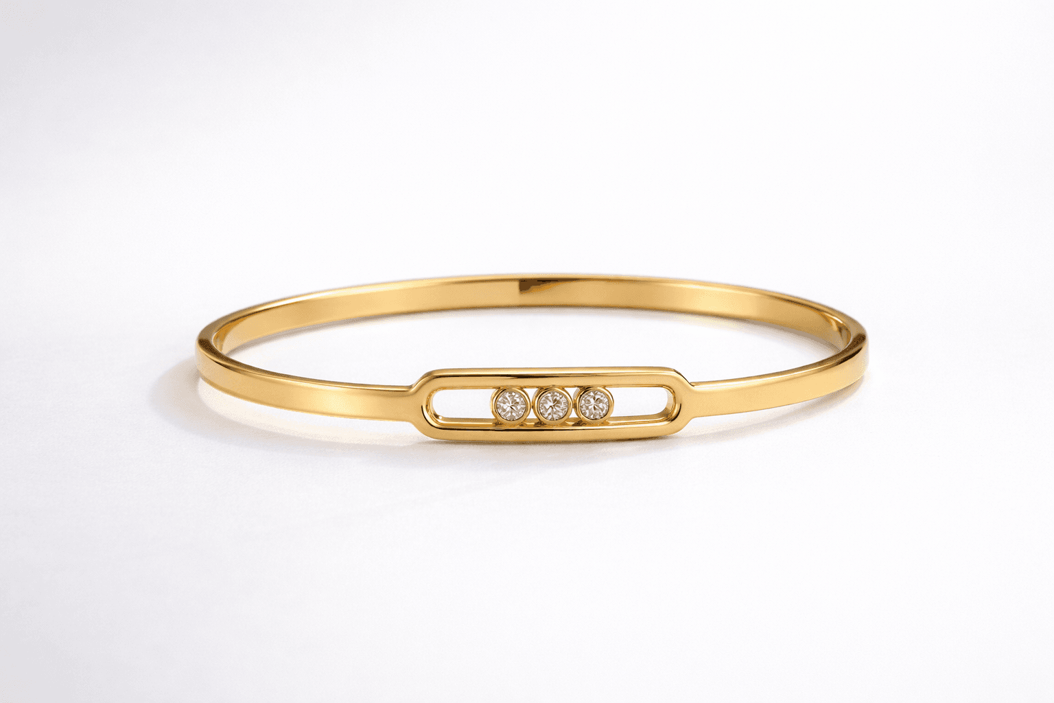 Elegant Hollow Buckle Design Women Bracelet Size 2.4 minimal jewellery by Elvarra