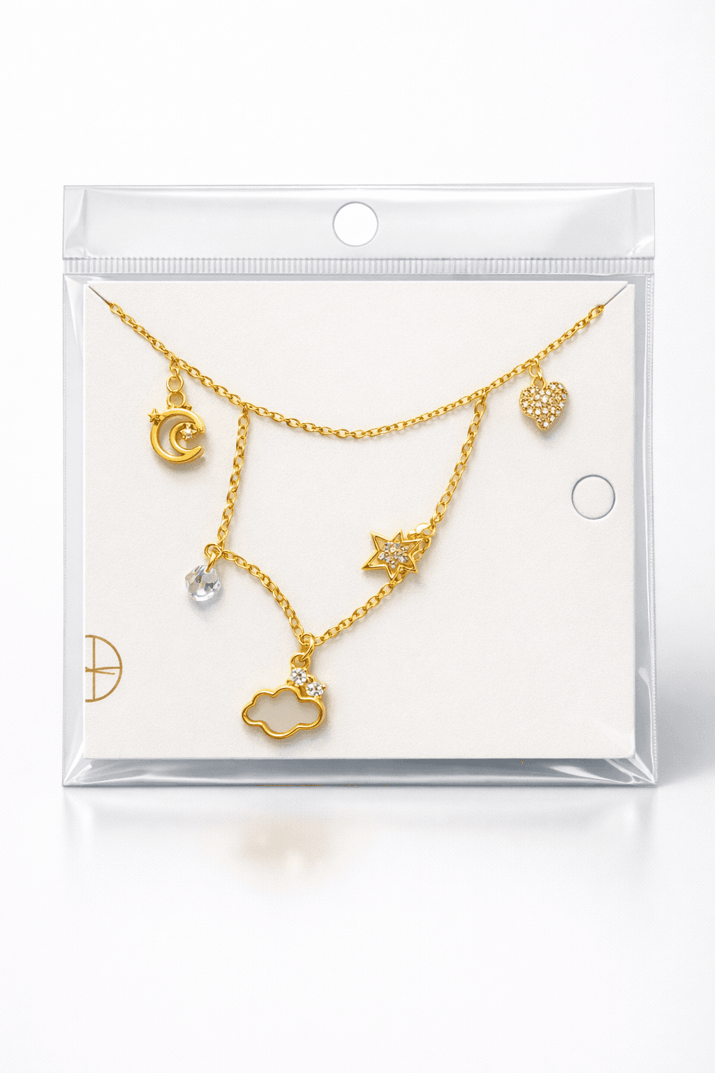 Pendant Anklet CZ Zircon Tassels Ankle bracelet 1 PC minimal jewellery by Elvarra