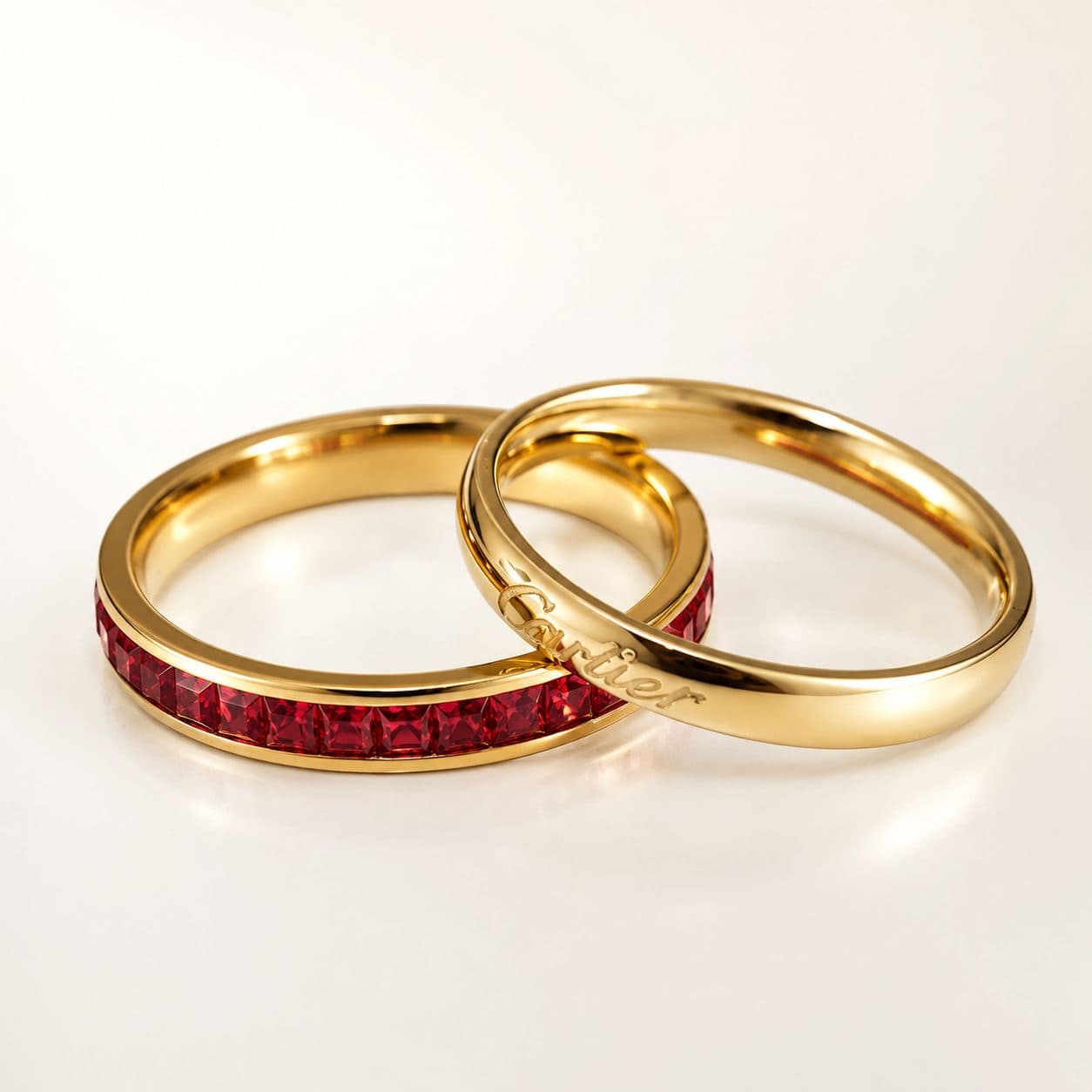 Elvarra Noir Gold Plated Statement Ring red minimal jewellery by Elvarra