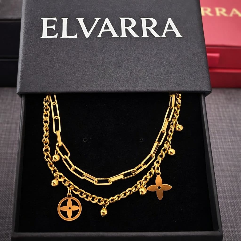 Multi-layer stainless steel bracelet star bracelets for women minimal jewellery by Elvarra