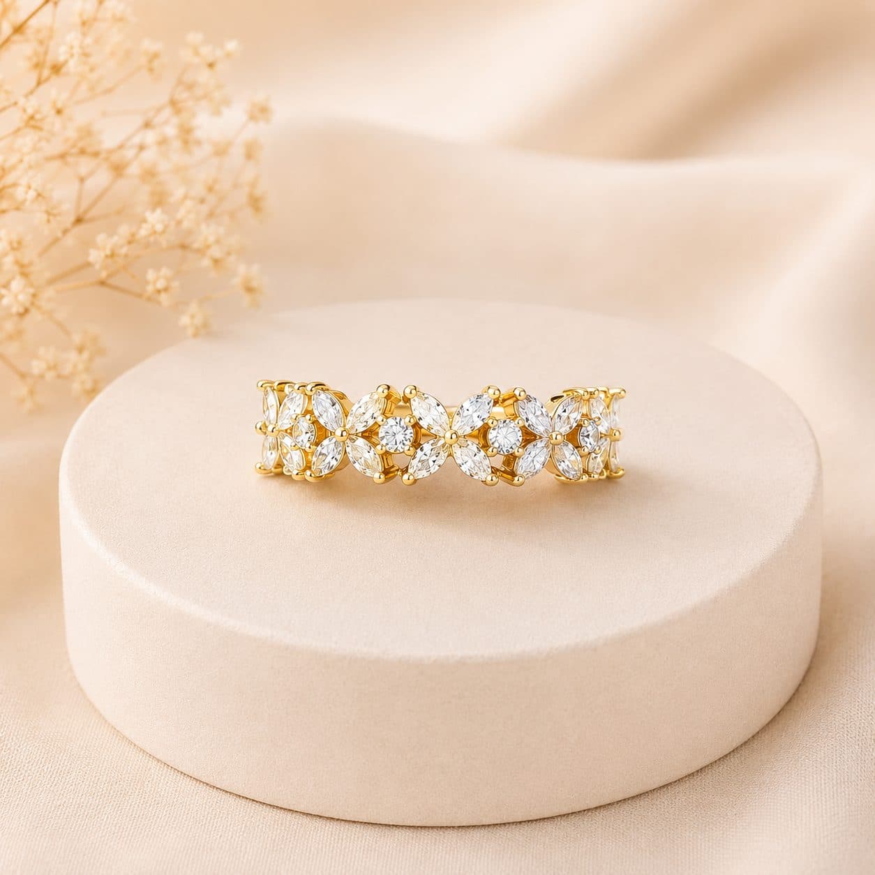 Elvarra Flower Shaped Ring stainless steel jewellery by Elvarra